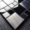 mosaico Backsplash del metallo della tessera di acciaio inossidabile del nero del quadrato di 30x30cm